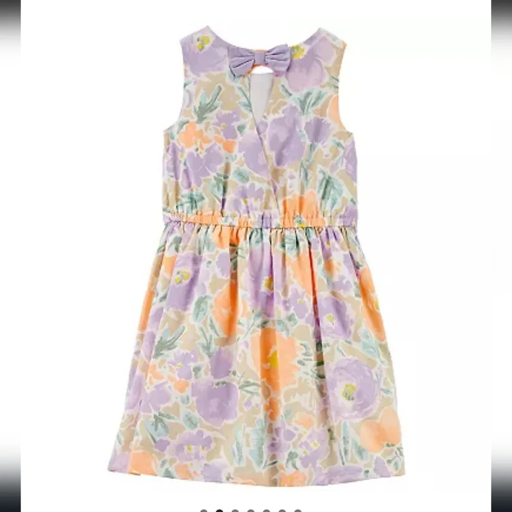 Carter's Floral sateen dress - 3T